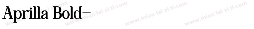 Aprilla Bold字体转换